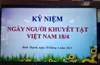 Tổ chức sinh hoạt chủ đề &quot;Gương sáng người khuyết tật&quot; cho đối tượng nhân kỷ niệm ngày Người khuyết tật Việt Nam 18/4