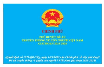 PHÊ DUYỆT ĐỀ ÁN TRUYỀN THÔNG VỀ CON NGƯỜI VIỆT NAM GIAI ĐOẠN 2023 - 2028