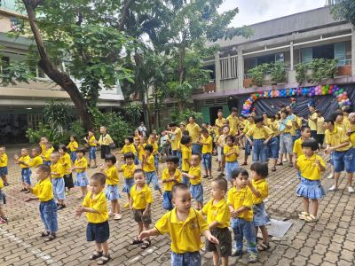 Chương tr&igrave;nh tổng kết h&egrave; cho c&aacute;c em tại Trung t&acirc;m