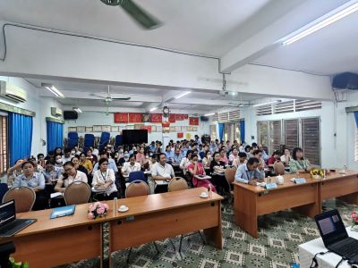 Tập huấn kiến thức an to&agrave;n thực phẩm năm 2026 tại Trung t&acirc;m Bảo trợ trẻ t&agrave;n tật mồ c&ocirc;i Thị Ngh&egrave;